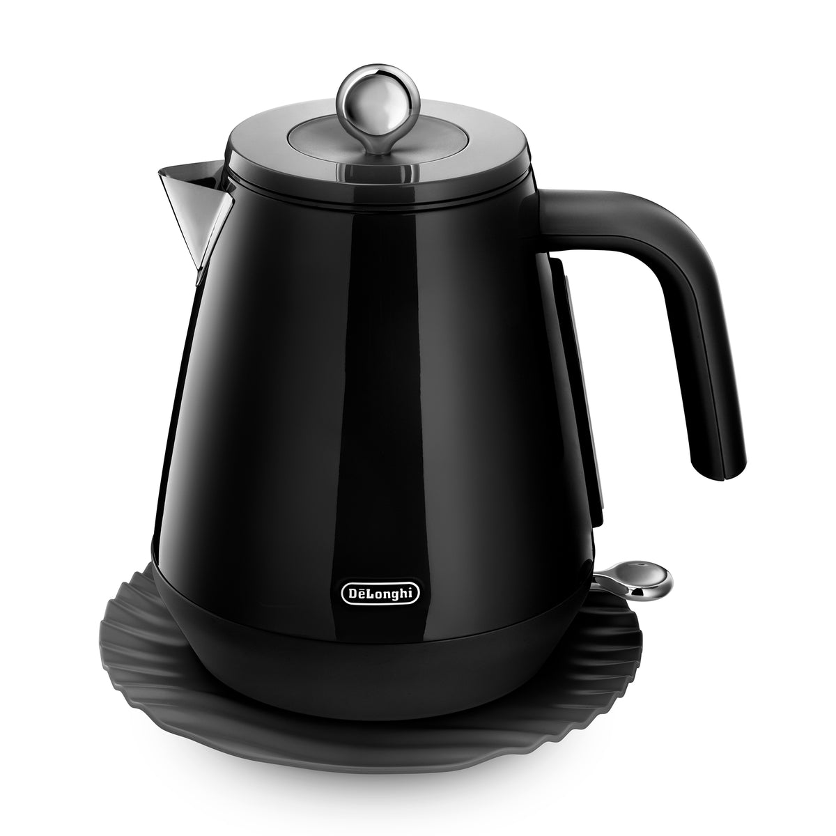 Delonghi Eclettica Cordless Kettle With Changeable Base Black