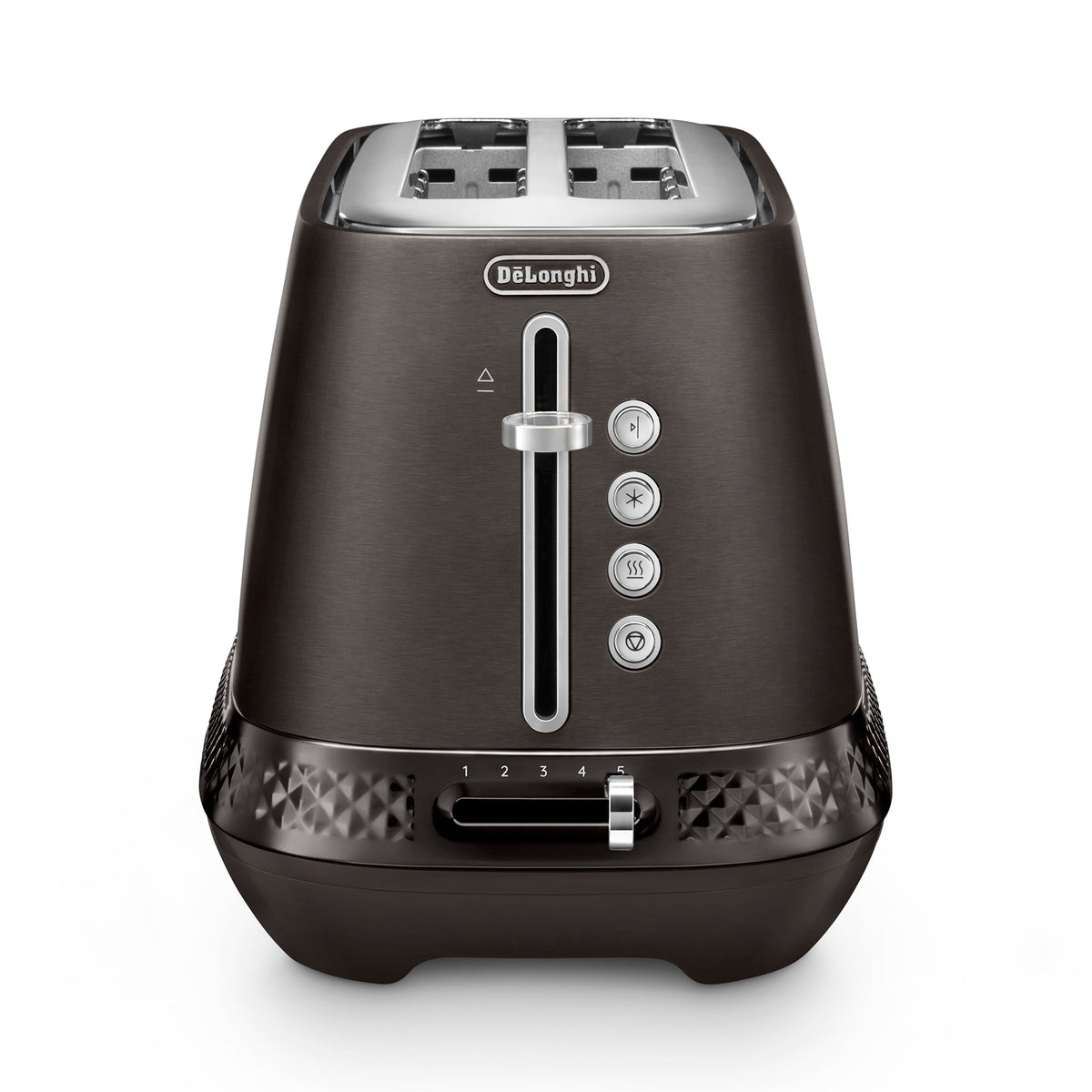 Diadema Long Slot Electric Toaster, Black - CTV3003.BK | De'Longhi