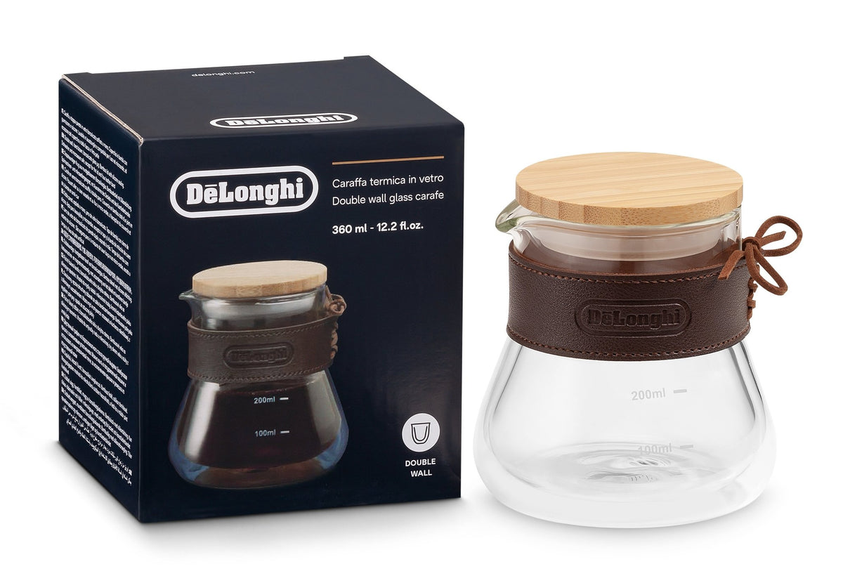 Double Walled Cappuccino Glasses 190ml DLSC311| De'Longhi – De