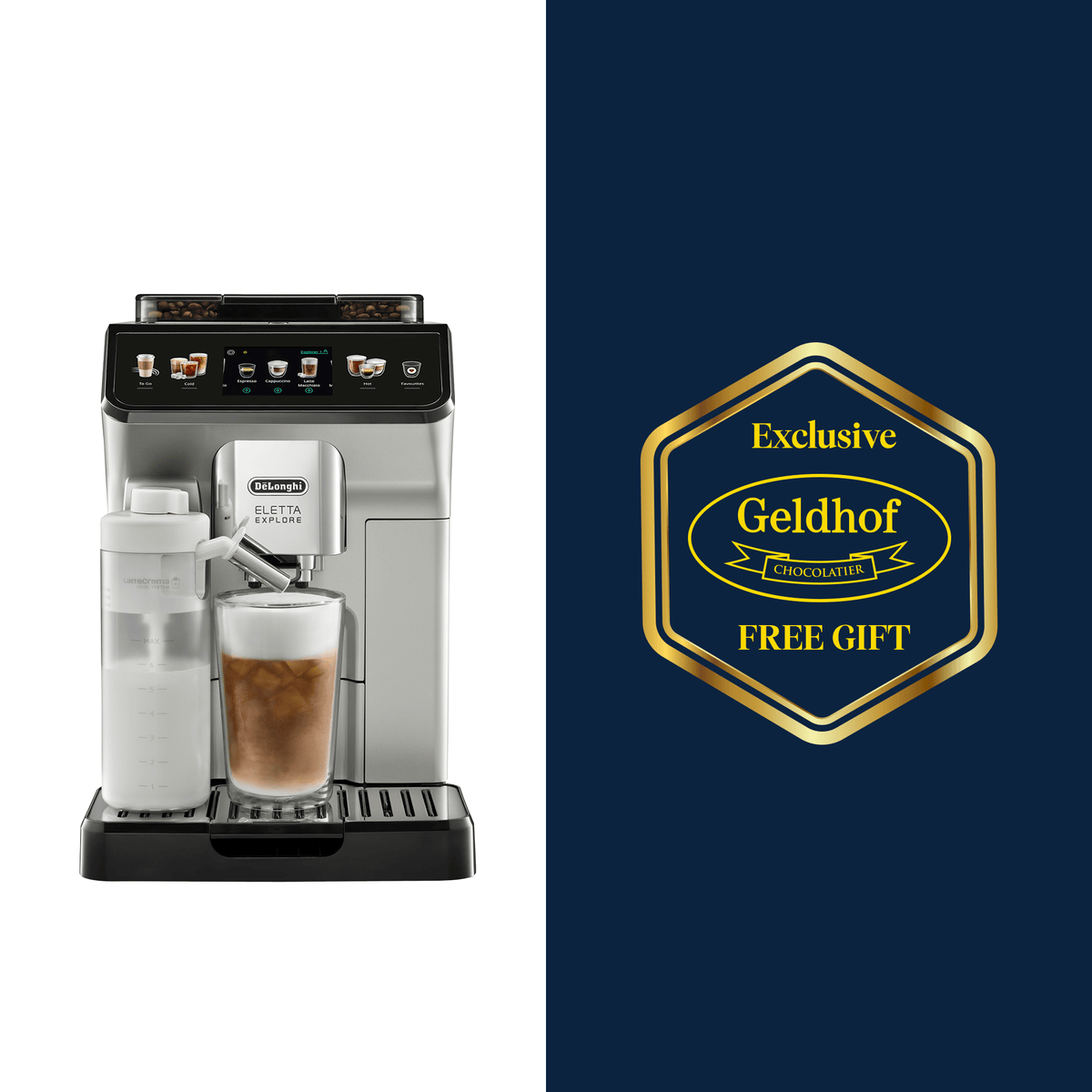 DeLonghi エレッタ エクスプローラー Delonghi - Eletta Explore Bean to Cup Coffee Machine - ECAM450.65