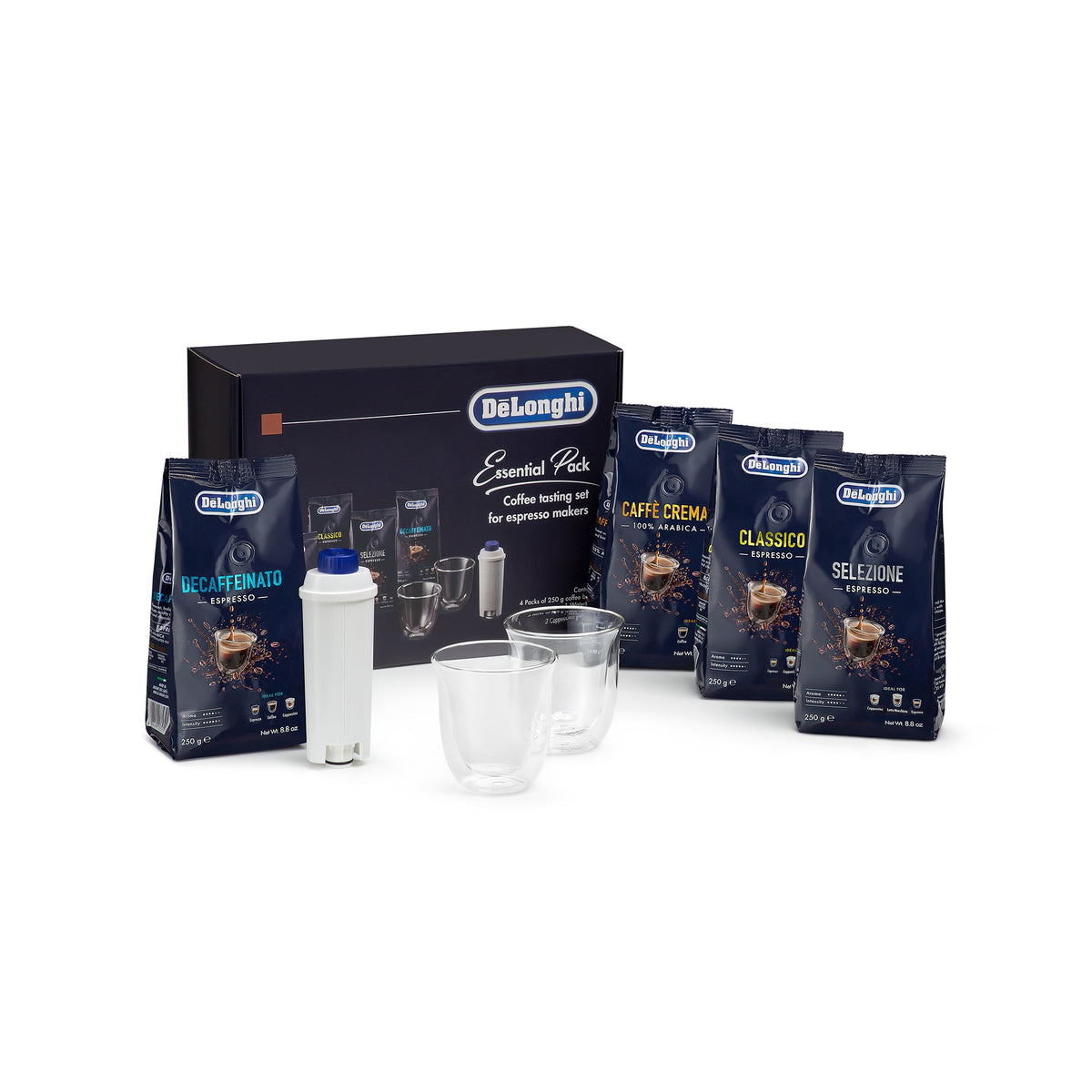 Delonghi - The Essential Pack with 4 Bean Blends + 2 Cappuccino