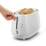 Delonghi - Eclettica 2 Slice Toaster White - CTY2103.W