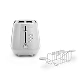 Delonghi - Eclettica 2 Slice Toaster White - CTY2103.W