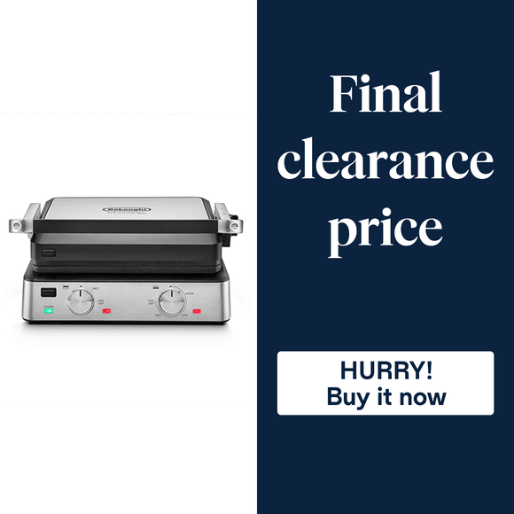 Delonghi - Multigrill Contact Grill Stainless Steel - CGH920