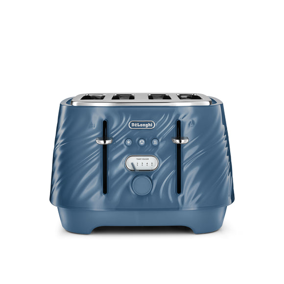 Ballerina Seta 4 Slice Toaster - Silk Blue - CTDS4003.BL