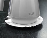 Delonghi - Eclettica Cordless Kettle With Changeable Base White - KBY2001.W