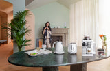 Rivelia Bean to Cup Coffee Machine  and Eclettica breakfast set - White collection