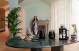 Rivelia Bean to Cup Coffee Machine  and Eclettica breakfast set - Black collection