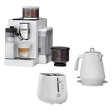 Rivelia Bean to Cup Coffee Machine  and Eclettica breakfast set - White collection