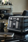 Delonghi - Avvolta Class 4 Slice Toaster Black - CTAC4003.BK - De'Longhi South Africa