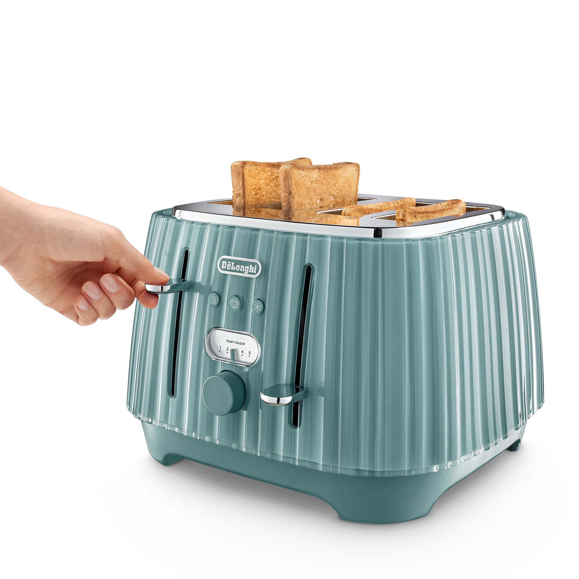Delonghi - Ballerina 4 Slice Toaster Laguna Green - CTD4003.GR