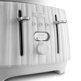 Delonghi - Ballerina 4 Slice Toaster Opaline White - CTD4003.W - De'Longhi South Africa
