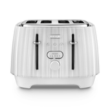 Delonghi - Ballerina 4 Slice Toaster Opaline White - CTD4003.W - De'Longhi South Africa