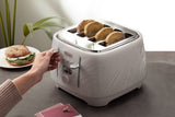 Delonghi - Ballerina Seta 4 Slice Toaster Silk Beige - CTDS4003.CR - De'Longhi South Africa