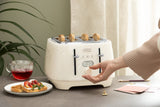 Delonghi - Ballerina Seta 4 Slice Toaster Silk Beige - CTDS4003.CR - De'Longhi South Africa