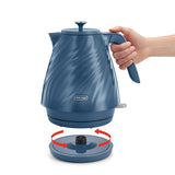 Delonghi - Ballerina Seta Cordless Kettle Silk Blue - KBDS3001.BL - De'Longhi South Africa