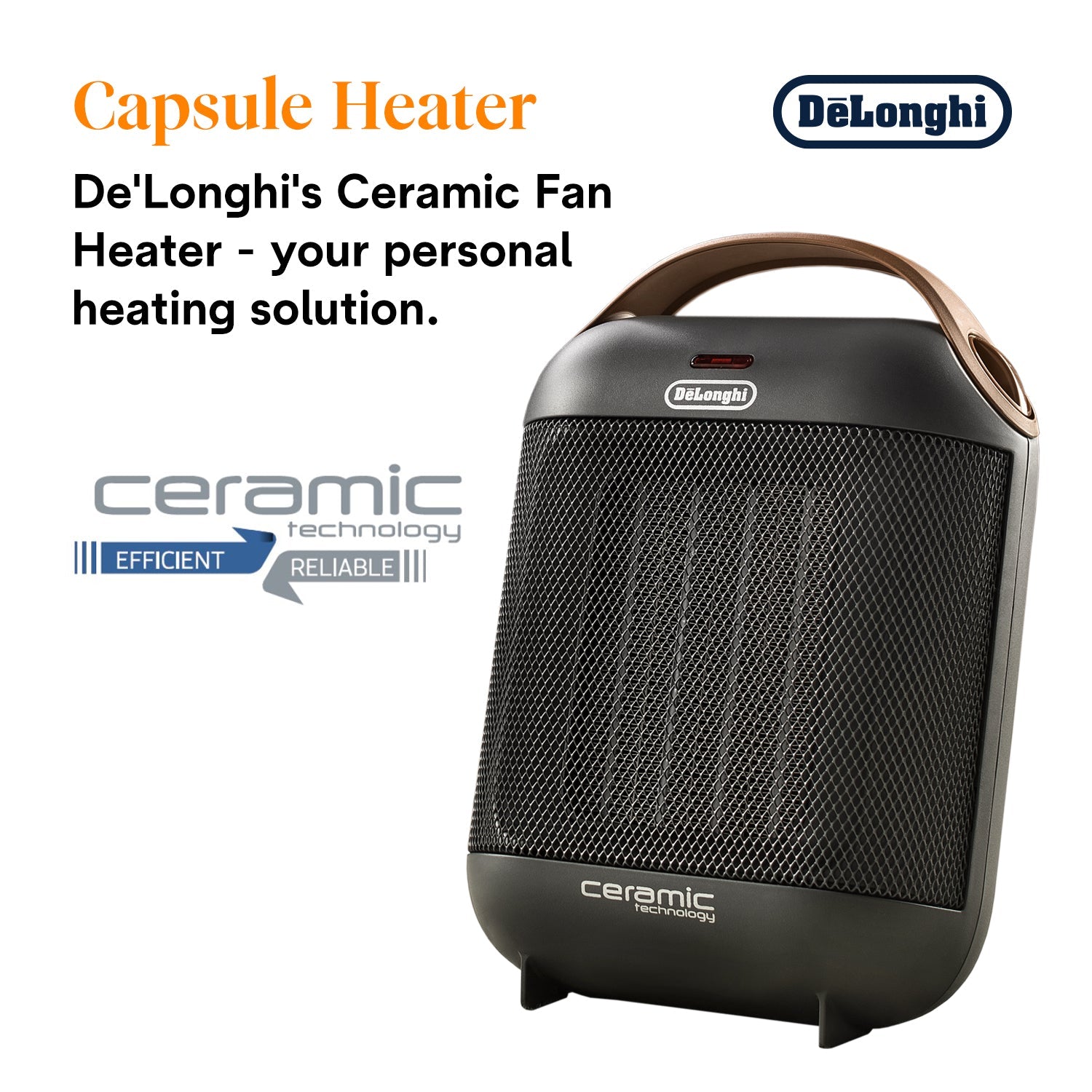Ceramic Fan Heater HFX30C18.AG | De'Longhi – De'Longhi South Africa