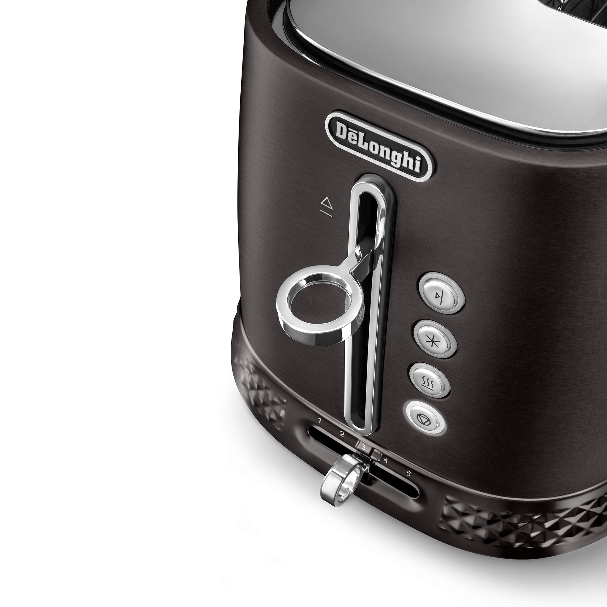 Diadema Long Slot Electric Toaster, Black - CTV3003.BK | De'Longhi