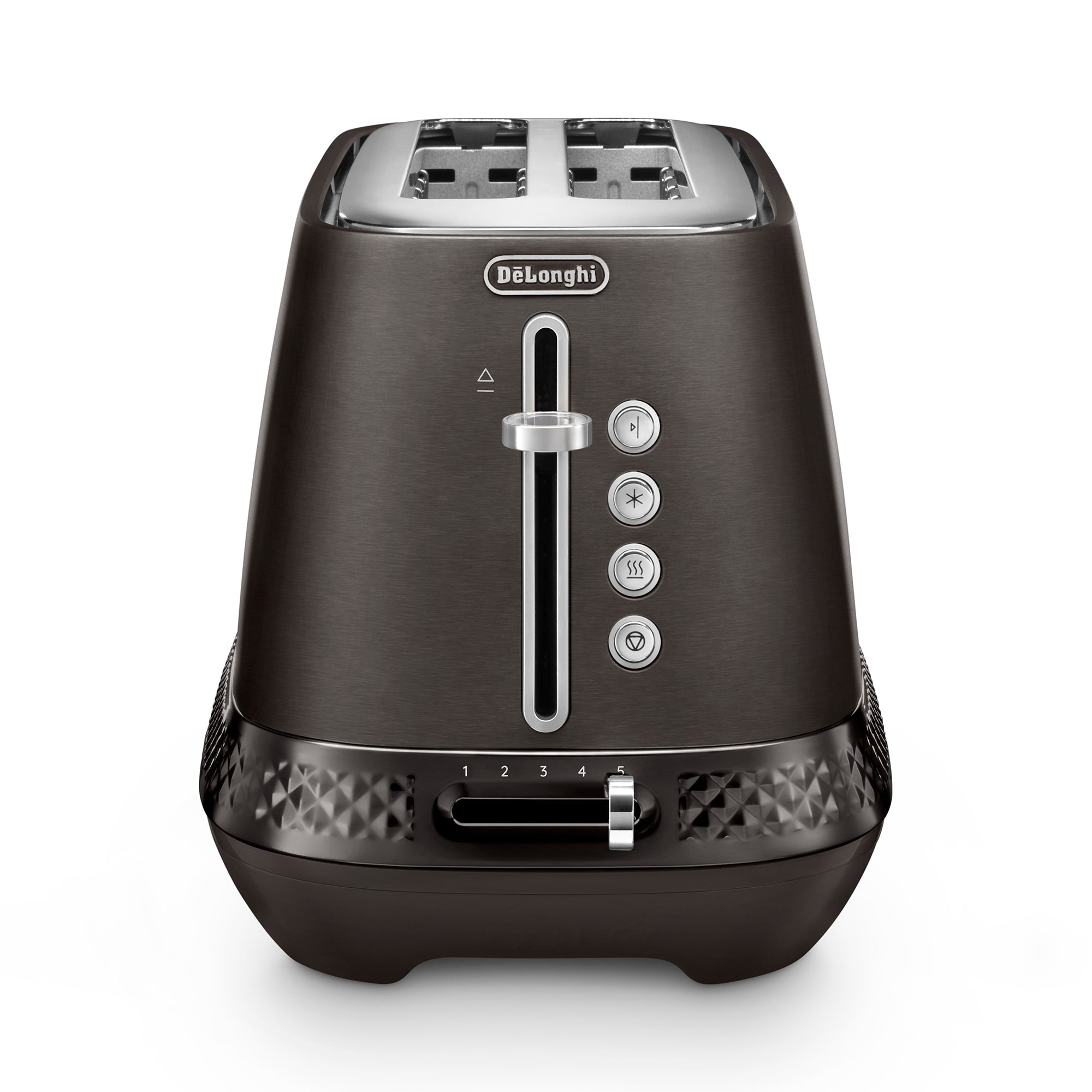 Diadema Long Slot Electric Toaster, Black - CTV3003.BK | De'Longhi