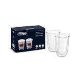Delonghi - Double Walled Latte Macchiato Glasses 330ml - DLSC312 - De'Longhi South Africa