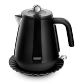 Delonghi - Eclettica Cordless Kettle With Changeable Base Black - KBY2001.BK - De'Longhi South Africa