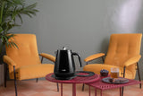Delonghi - Eclettica Cordless Kettle With Changeable Base Black - KBY2001.BK - De'Longhi South Africa