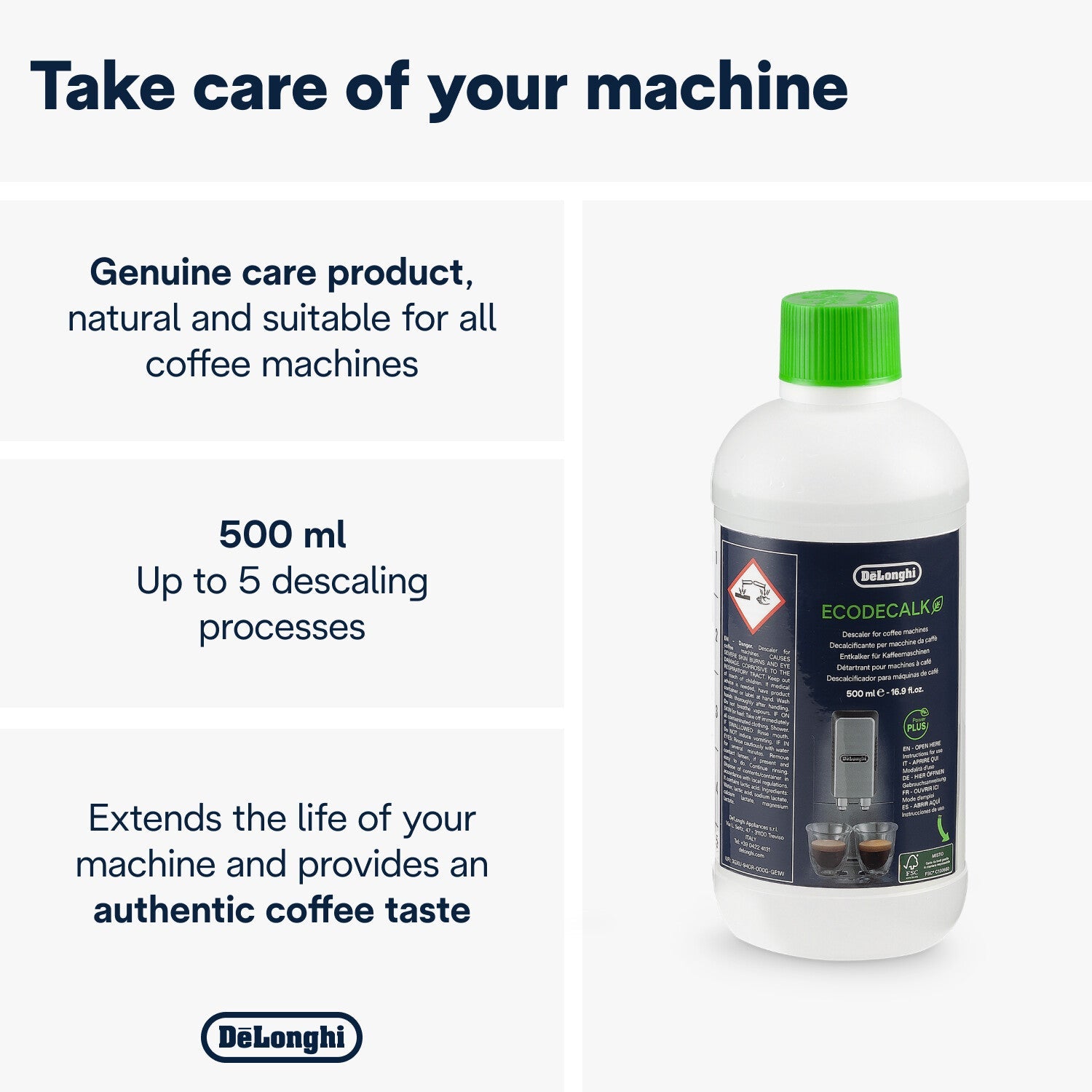 Vacuum Coffee Canister 500g DLSC068 | De'Longhi – De'Longhi South