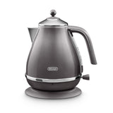 Delonghi - Icona Metallics Cordless Kettle Grey - KBOT3001.GY - De'Longhi South Africa