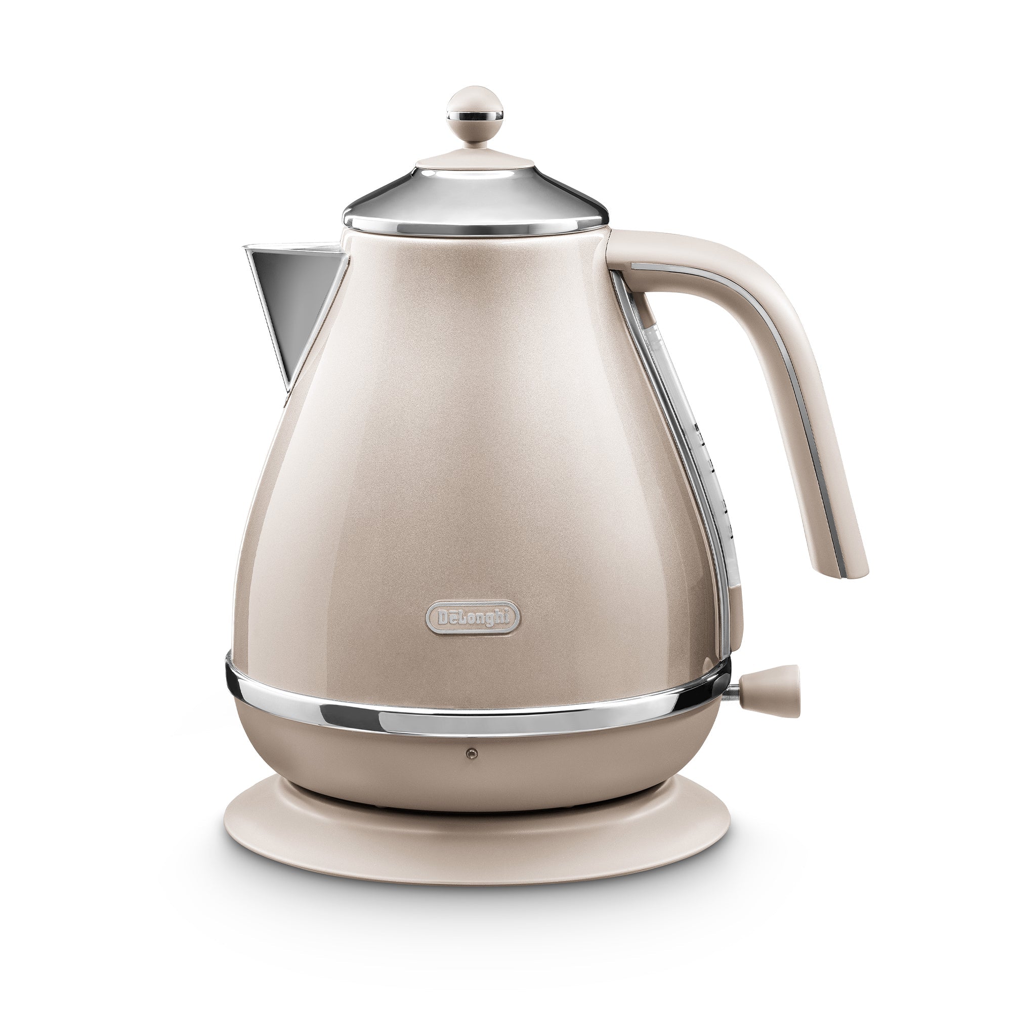 Icona Metallics Electric Kettle, Beige -KBOT3001.BG | De'Longhi