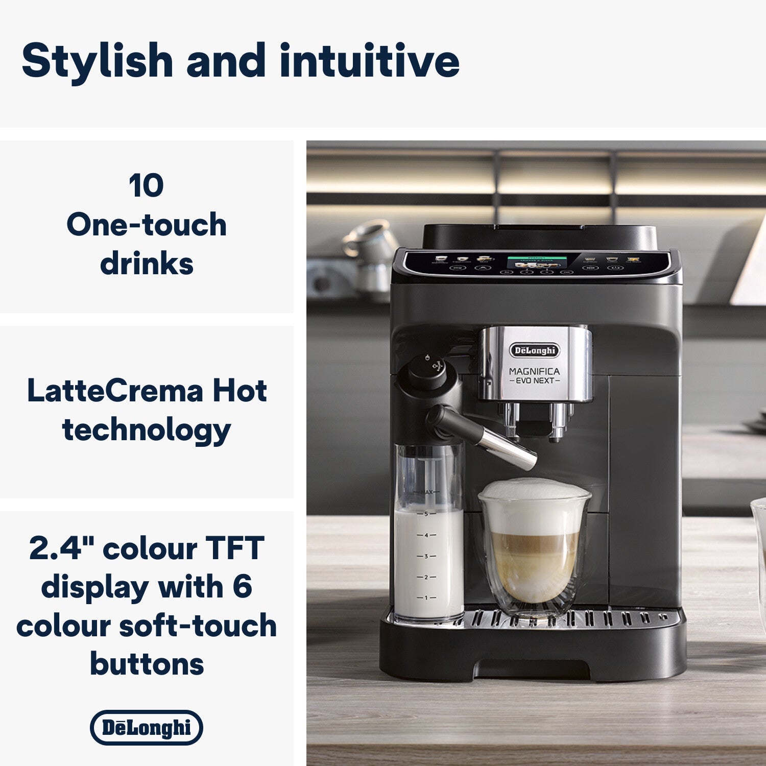 Delonghi - Magnifica Evo Next Bean to Cup Coffee Machine - ECAM310