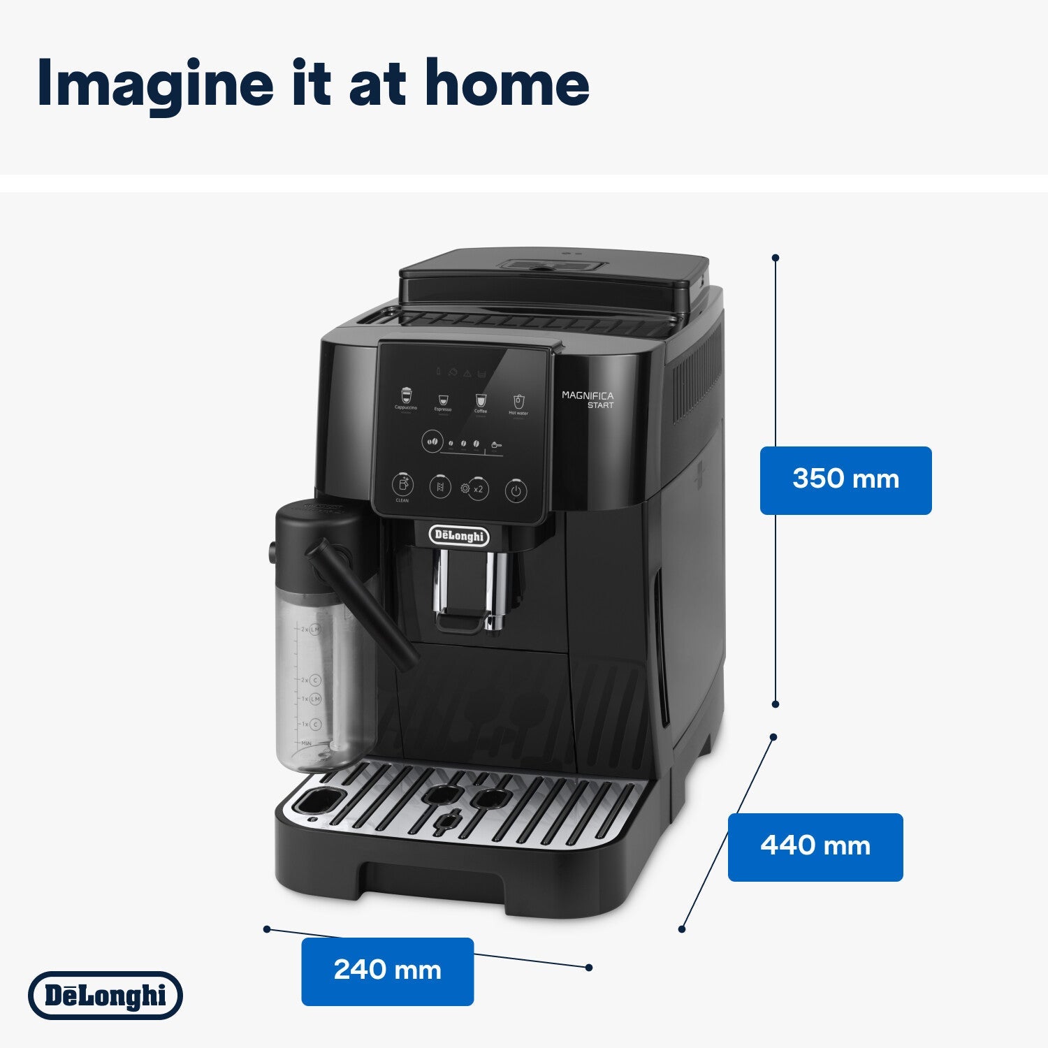 Delonghi - Magnifica Start + Milk Bean to Cup Coffee Machine