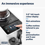 Delonghi - Rivelia Bean to Cup Coffee Machine Arctic White - EXAM440.55.W - De'Longhi South Africa