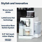 Delonghi - Rivelia Bean to Cup Coffee Machine Arctic White - EXAM440.55.W - De'Longhi South Africa