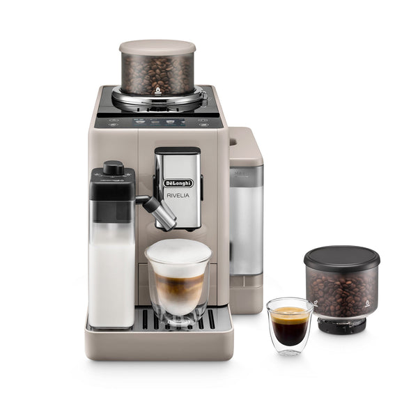 Delonghi - Rivelia Bean to Cup Coffee Machine Sand Beige - EXAM440