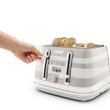 Delonghi - Avvolta Class 4 Slice Toaster Graceful White - CTAC4003.W - De'Longhi South Africa