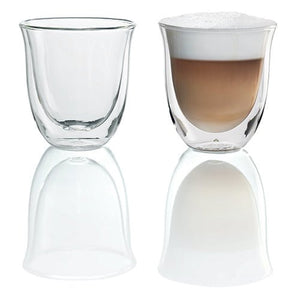 Double Walled Cappuccino Glasses 190ml DLSC311| De'Longhi – De