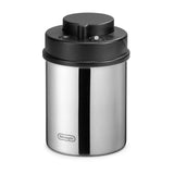Delonghi - Vacuum Seal Coffee Canister 500g Polished Stainless Steel - DLSC063 - De'Longhi South Africa